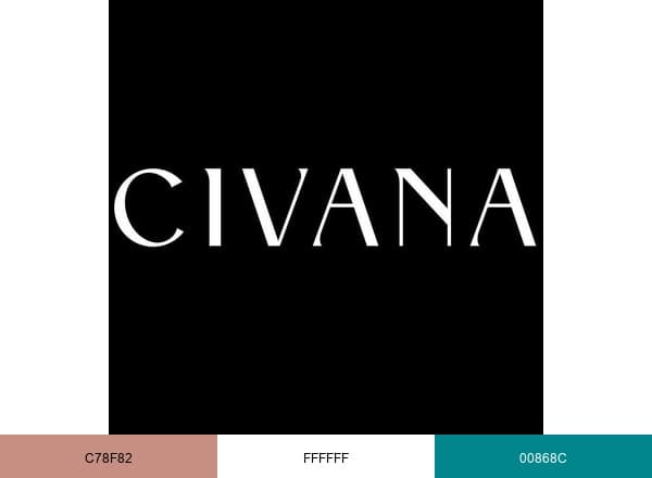 CIVANA Wellness Resort and Spa brand color palette