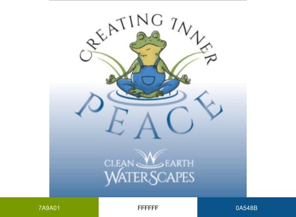 Clean Earth Waterscapes brand color palette