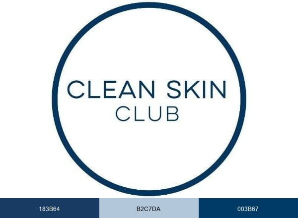 Clean Skin Club brand color palette