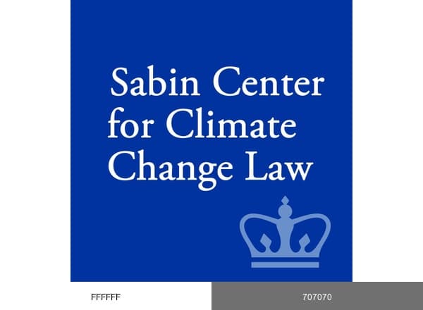 Sabin Center for Climate Change Law brand color palette