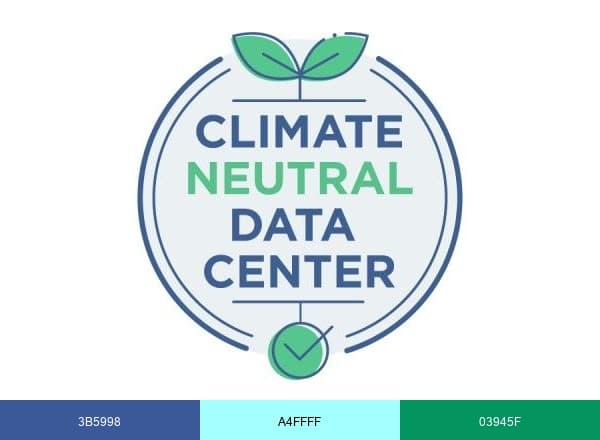 Climate Neutral Data Centre Pact brand color palette