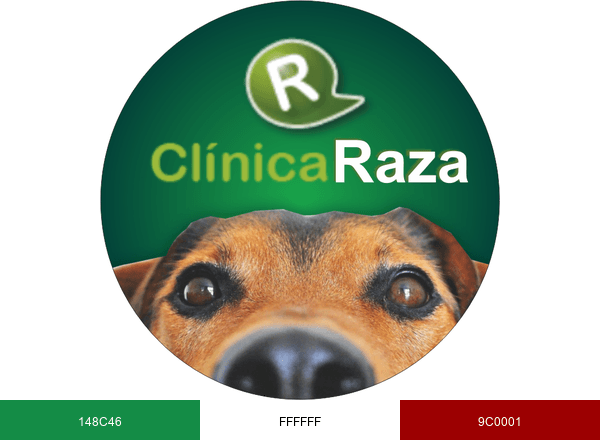 Clínica Raza brand color palette