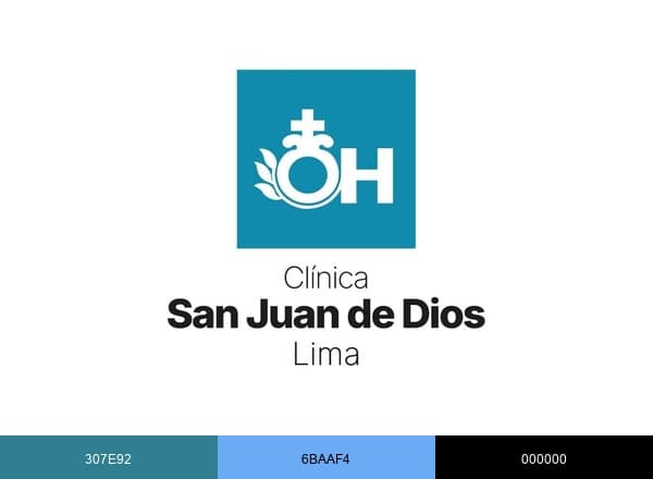 Clinica San Juan de Dios brand color palette