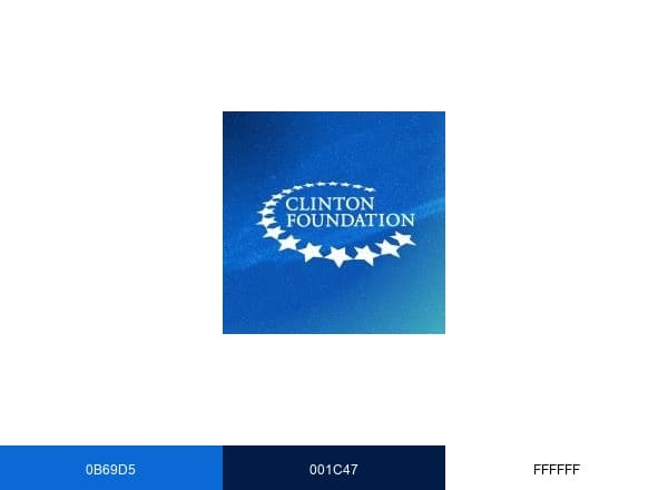 Clinton Foundation brand color palette