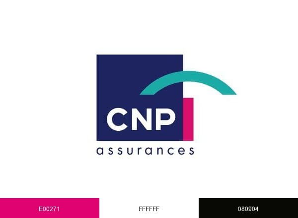 CNP Assurances brand color palette