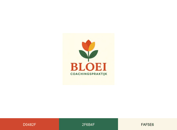 Coachingspraktijk Bloei brand color palette