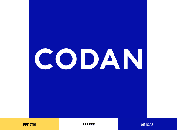 Codan Forsikring brand color palette