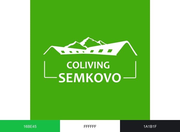 Coliving Semkovo brand color palette
