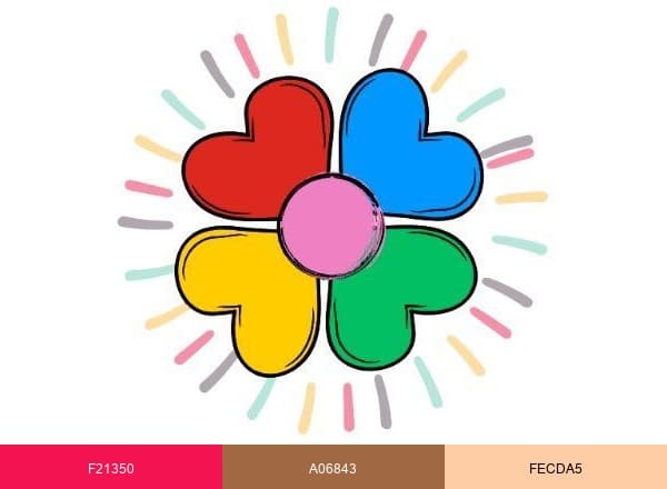 ColoringLover.com brand color palette