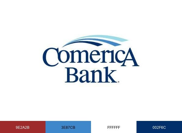 Comerica Bank brand color palette