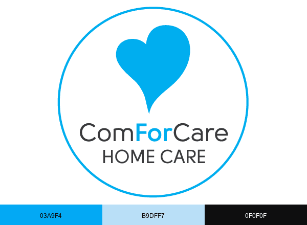 ComForCare Home Care brand color palette
