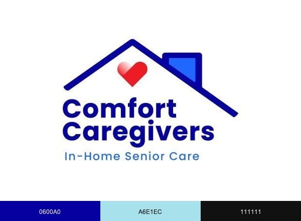 Comfort Caregivers brand color palette