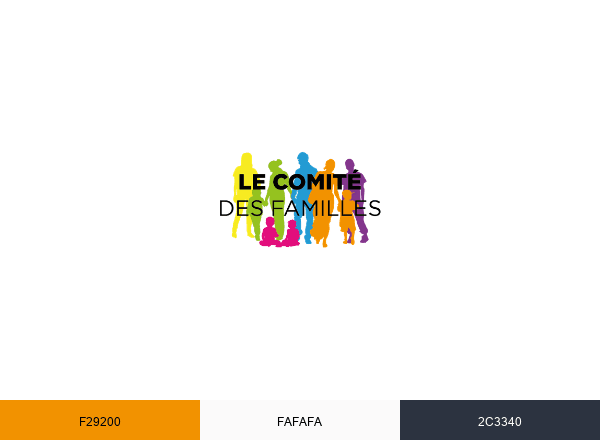Comité des familles brand color palette