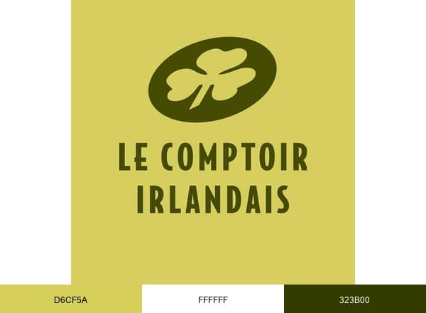 Le Comptoir Irlandais brand color palette
