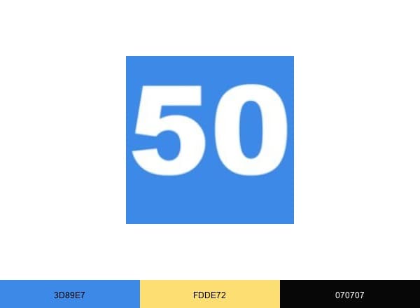 Concerts50 brand color palette