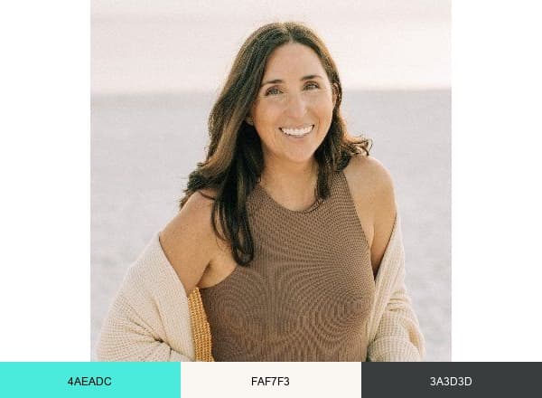 Confidently Mom brand color palette