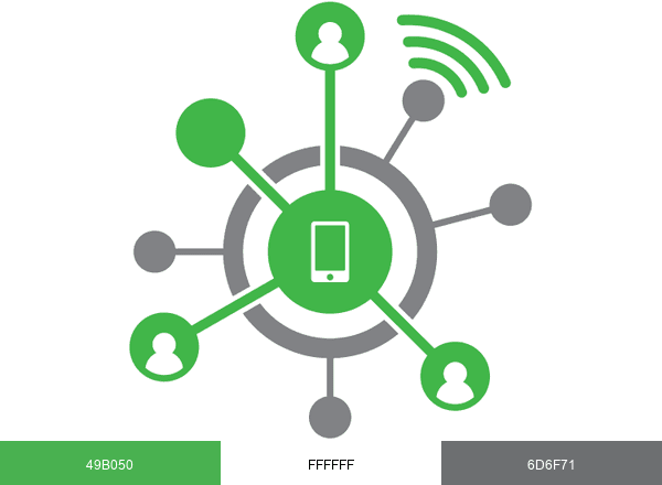 ConnectUs - Mobile Device Lifecylce Solutions brand color palette