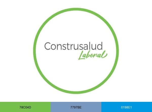 ConstruSalud Laboral brand color palette