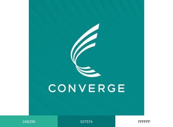 Converge brand color palette