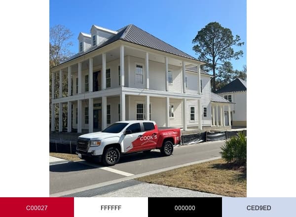 Cook's Painting Construction brand color palette