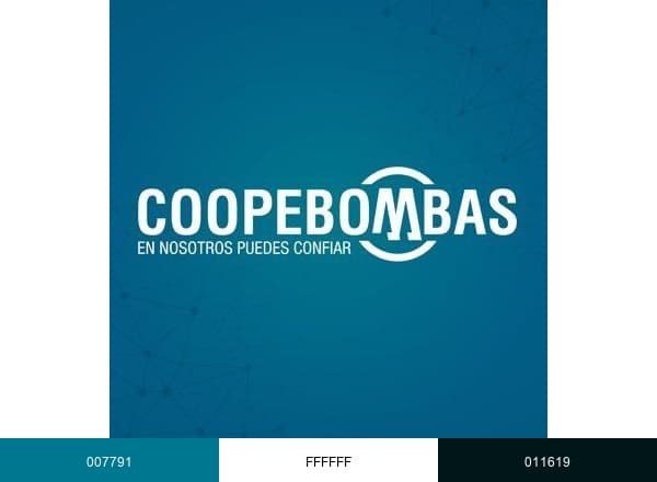Coopebombas brand color palette