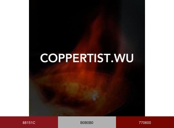 Coppertist.Wu brand color palette