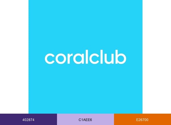 Coral Club North America brand color palette