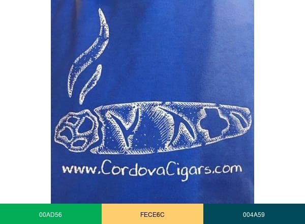 Cordova Cigars brand color palette