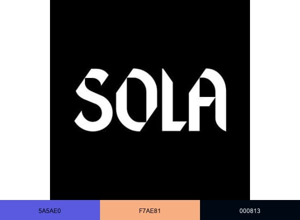 Sola Media brand color palette