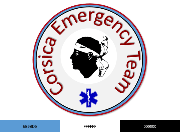 Corsica Emergency Team brand color palette