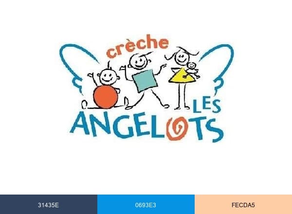 Crèche Les Angelots brand color palette