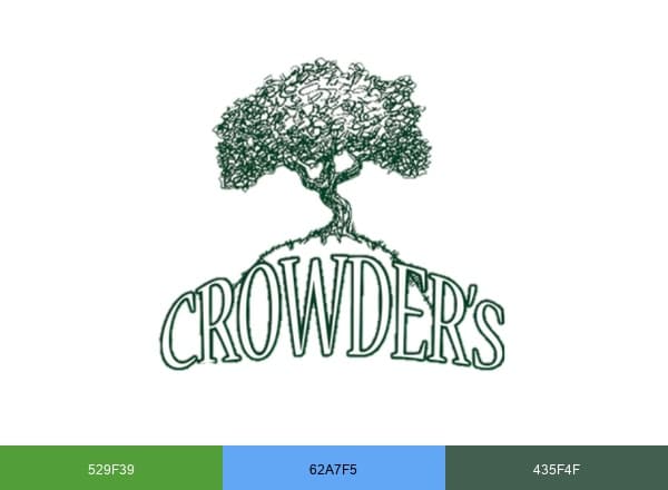 Crowder's Landscaping brand color palette