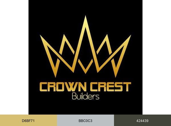 Crown Crest Builders brand color palette