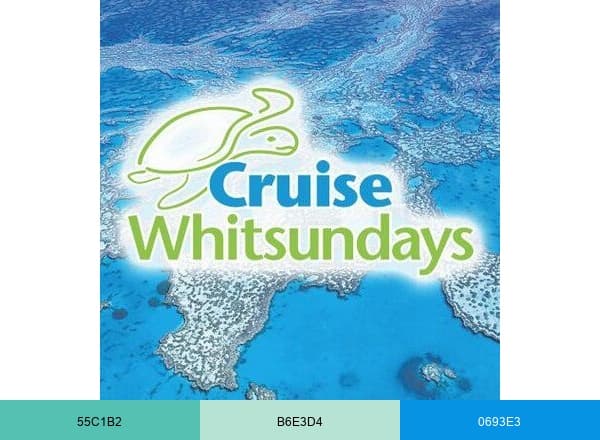 Cruise Whitsundays brand color palette