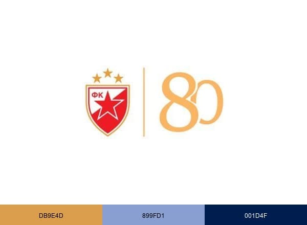 FK Crvena zvezda brand color palette