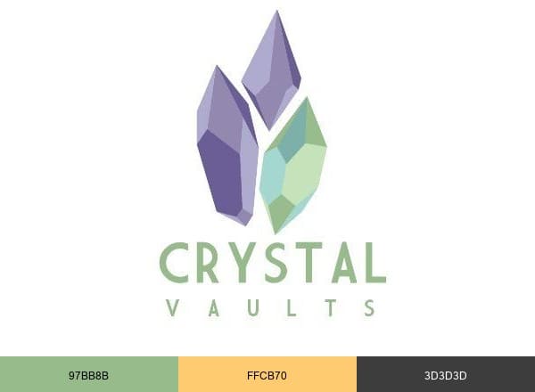 Crystal Vaults brand color palette