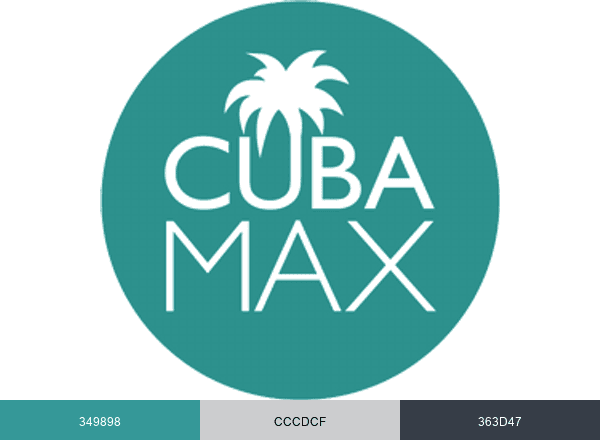 Cubamax Travel brand color palette