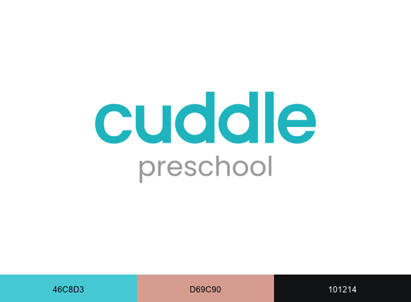 Cuddle Preschool brand color palette