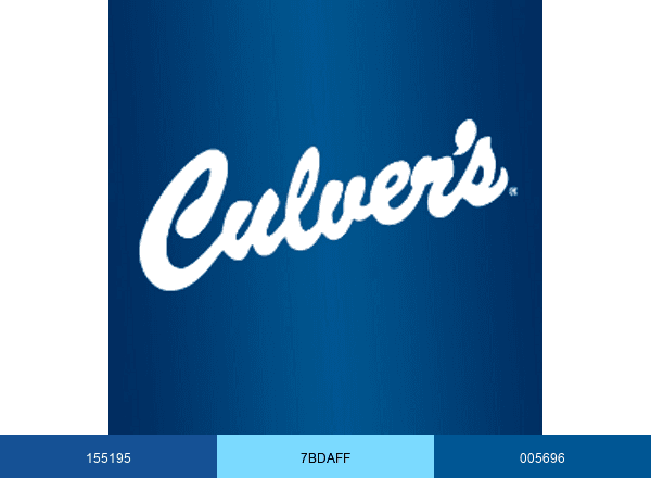 Culver's brand color palette