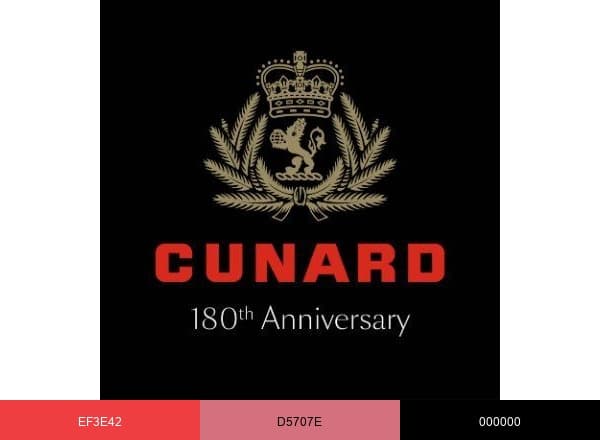 Cunard brand color palette