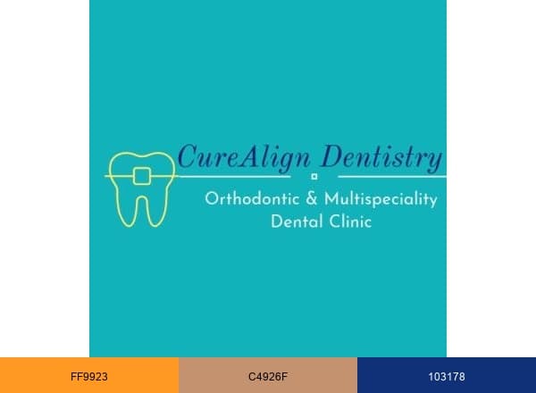 CureAlign Dentistry- Orthodontic & Multispeciality Dental Clinic brand color palette