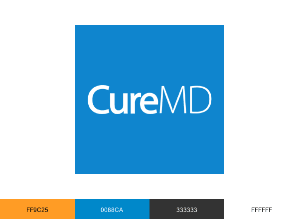 CureMD Healthcare brand color palette