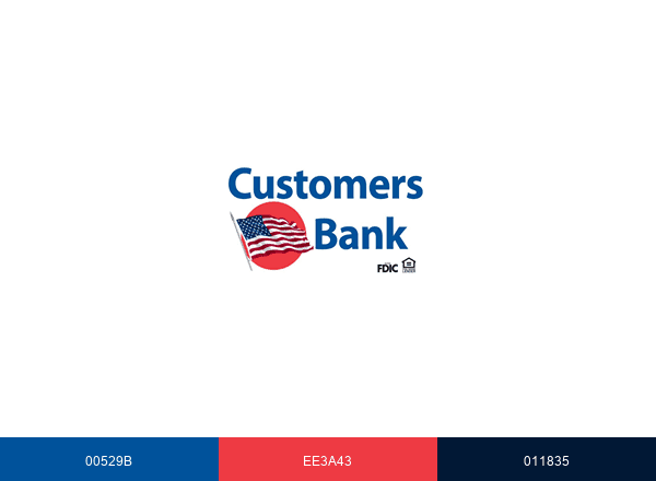 Customers Bank brand color palette