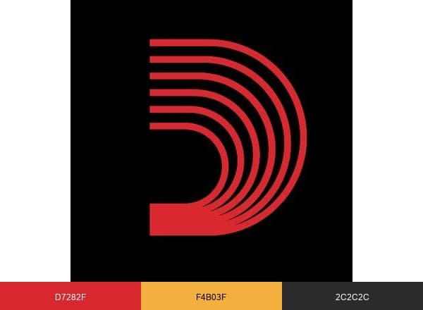 D'Addario brand color palette