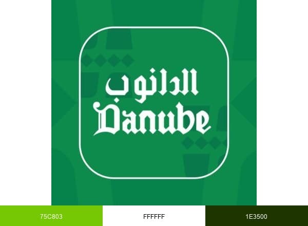 الدانوب اونلاين brand color palette