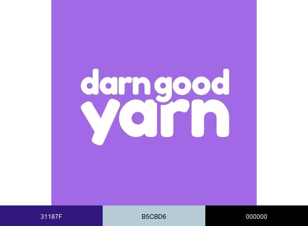 Darn Good Yarn brand color palette