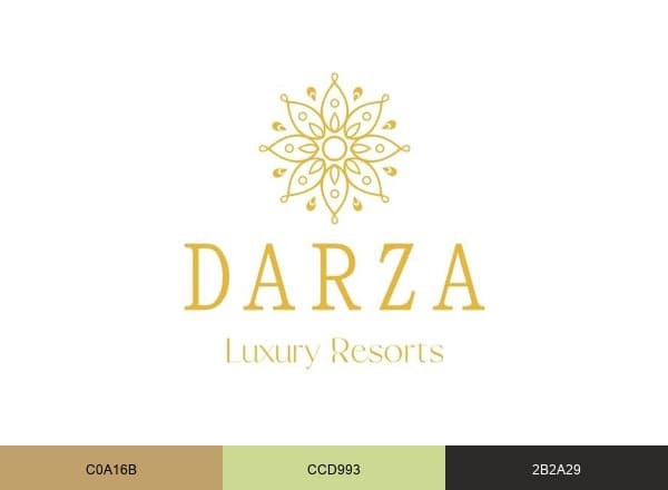 Darza Luxury Resorts brand color palette