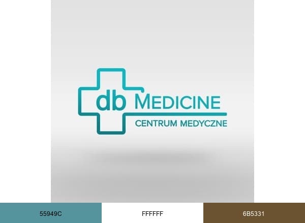 Centrum Medyczne db MEDICINE brand color palette