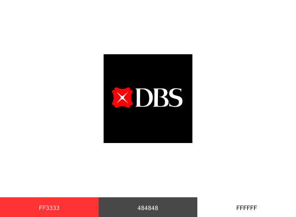 DBS Bank brand color palette