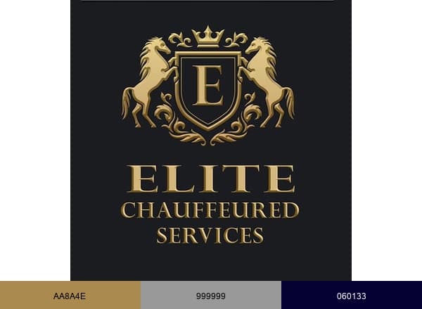 Elite Chauffeured Services brand color palette